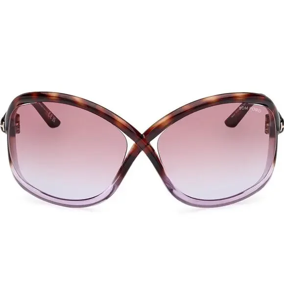 💎✨NEW WITH  TAG✨💎TOM FORD BETTINA Sunglasses Havana Violet Frame Gradien… - Picture 7 of 7